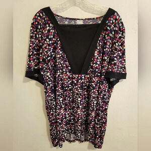 Women's Fashion Square Neckline Blouse (Size - 2X/2XG )